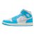 Jordan 1 Mid Dark Powder Blue White Sail Neutral Grey