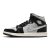 Jordan 1 mid Black Metallic Silver