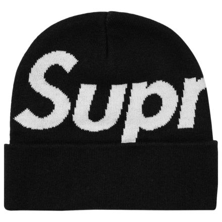 Supreme Big Logo Beanie Black