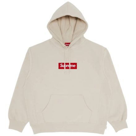 Supreme Box Logo Hooded Sweatshirt Stone FW24